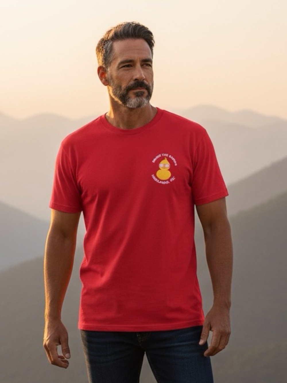Brave the Rapids Highlands North Carolina Duck Tee Size 3XL